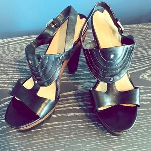 Via Spiga Black Platform Heel